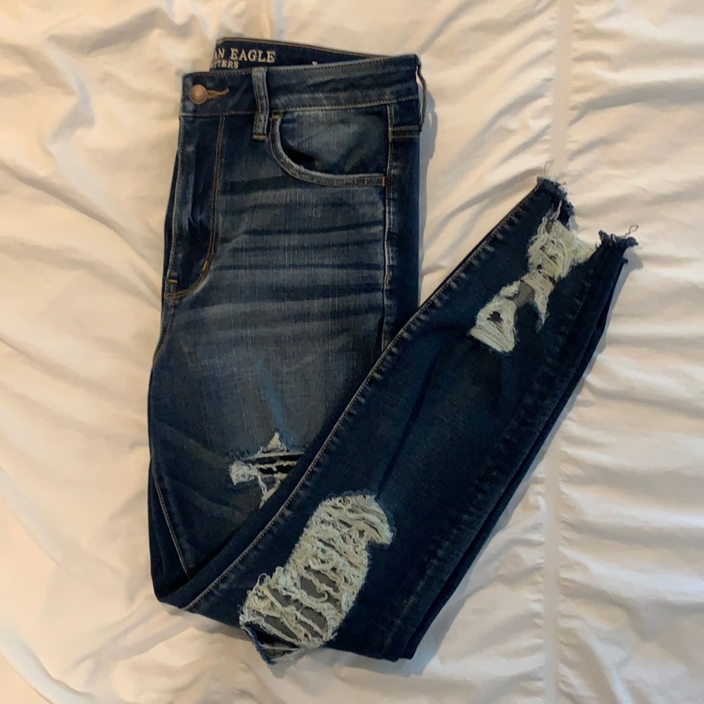 AE super hi rise jeggings